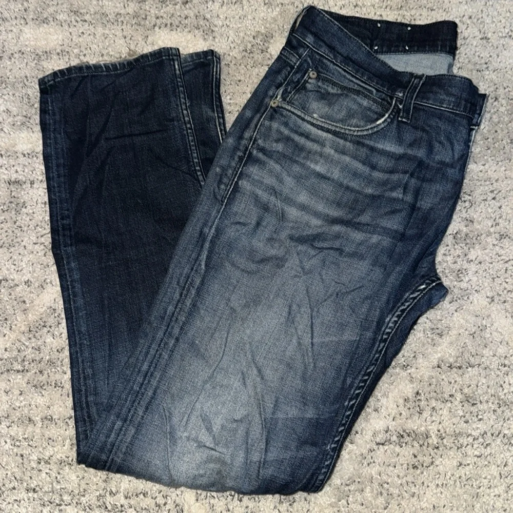 Hudson denim blue jeans men’s pants distressed Blake style Slim Straight Leg 33​ - Picture 2 of 12